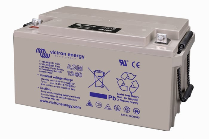 victron energy agm deep cycle battery (m6) 12v/90ah - imagine 6